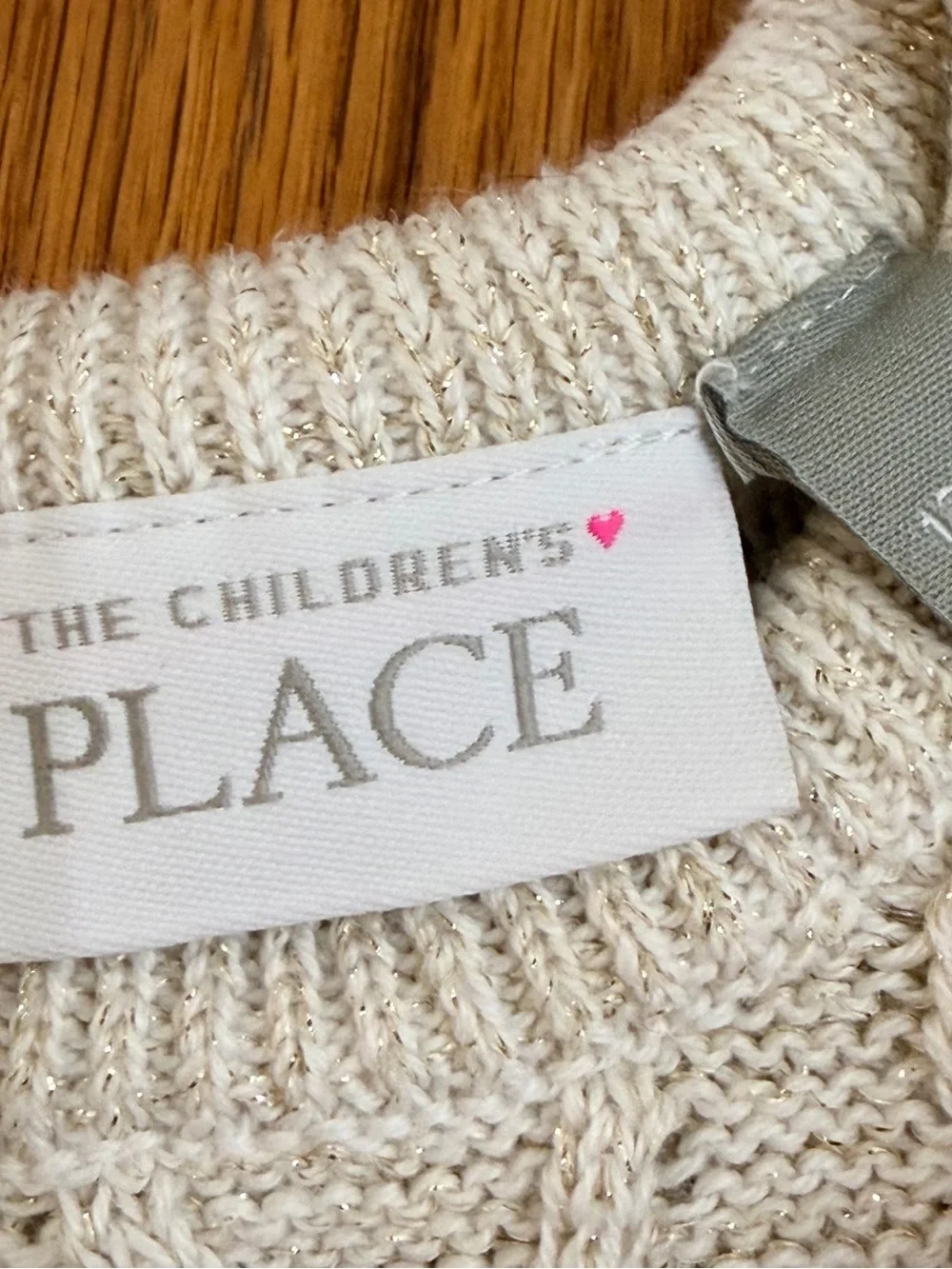 The Children's Place Cream Cable-Knit Girls' Sweater Dress 12-18 Month